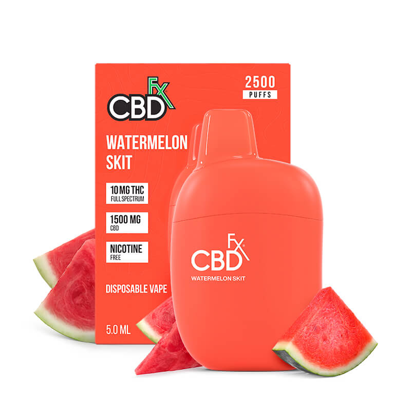 Watermelon Skit THC Vape Pen 1500mg CBD + 10mg THC [CBDFX Top Deals]