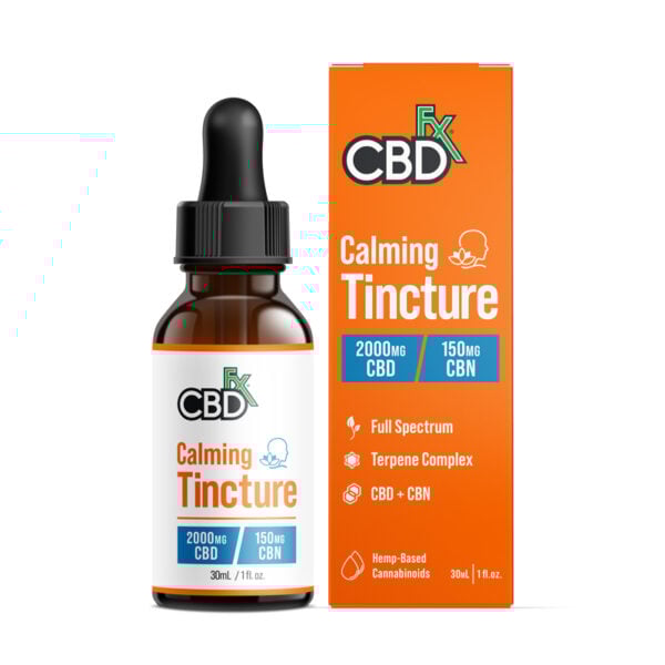 Full Spectrum CBD Oil Tincture for Calming + CBN 1000-6000mg [CBDFX Top Deals]