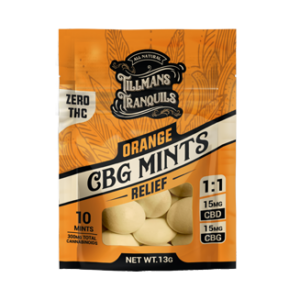 Tillmans Tranquils CBG Relief THC Mints