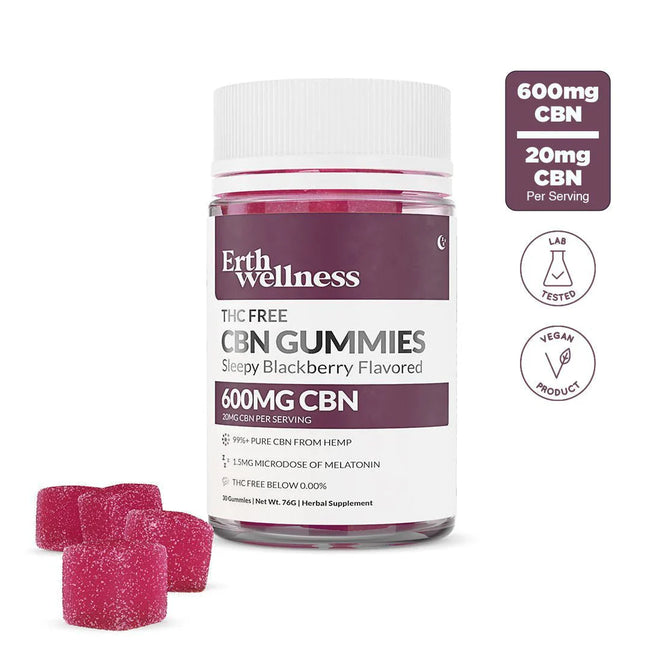 Erth Wellness | Sleep CBN Gummies - 600mg Best Sales Price - Gummies