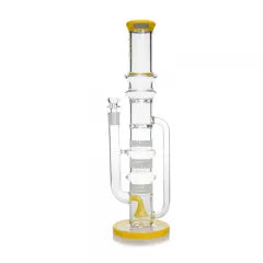 Phoenix Star 18 Inches Recycler Bong With 8 Honeycomb Percs & 2 Turbine Percs & A Showerhead Perc Best Sales Price - Bongs