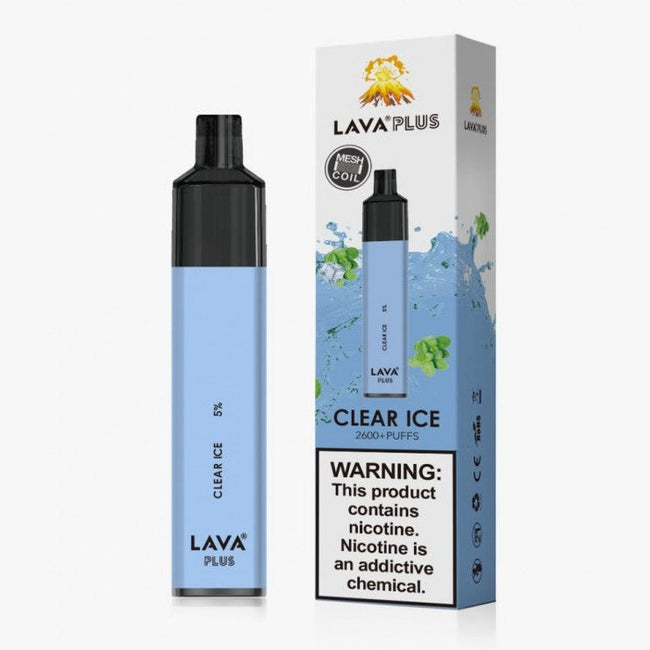 Lava Plus 2000 Puffs Disposable - Clear Ice Best Sales Price - Disposables