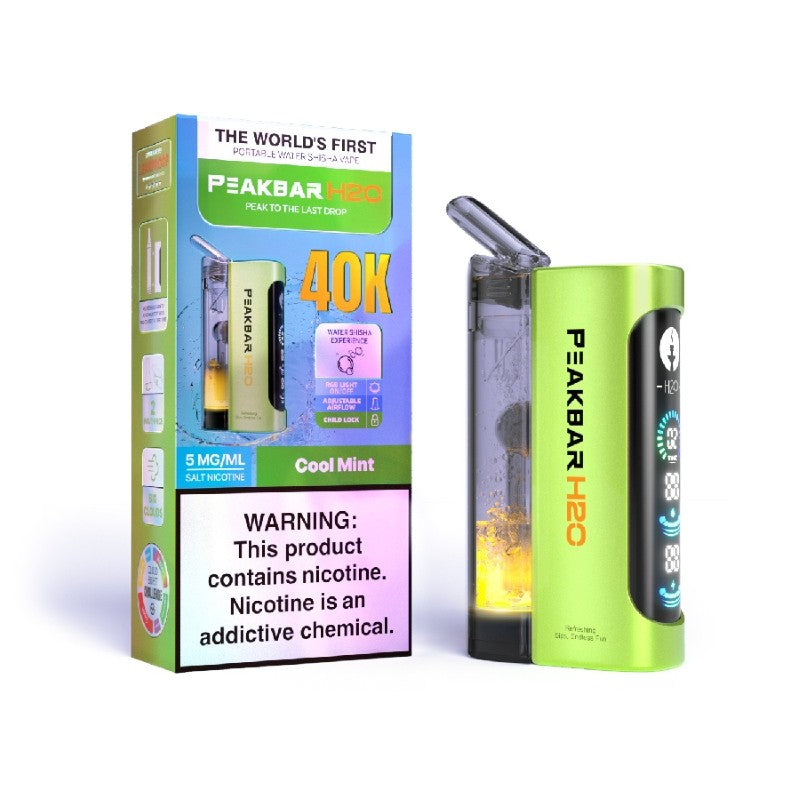 PeakBar H2O 40K Disposable Vape (20ml, 0.5%)