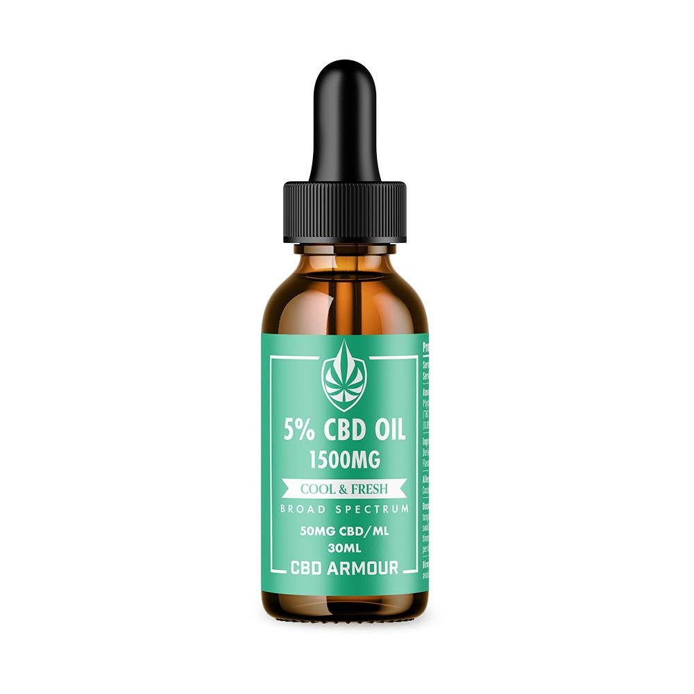 CBD Armour 5% CBD Oil – Cool Fresh Best Sales Price - Tincture Oil