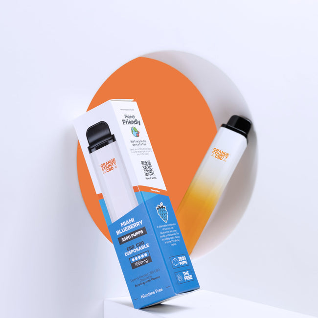 Miami Blueberry 3500 Puff - CBD/CBG (1000mg)