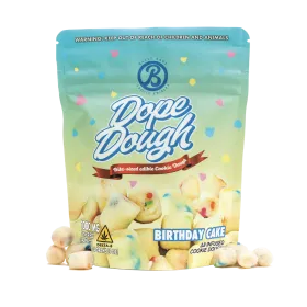 D8 Dope Dough Bites - 25mg - Birthday Cake - Baked Bags