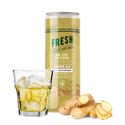 D9 Nano Ginger Ale THC Seltzer - 100mg - Fresh Best Sales Price - Seltzers