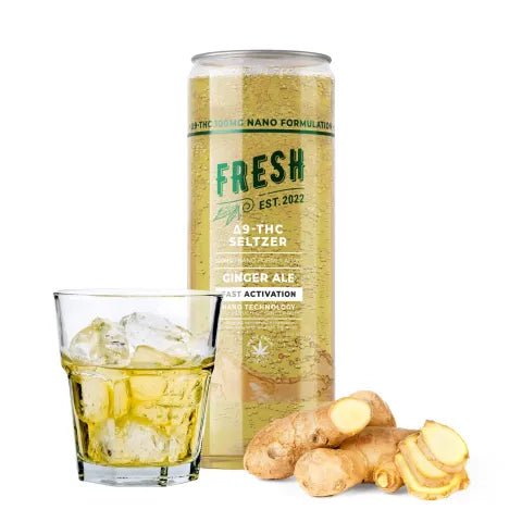 D9 Nano Ginger Ale THC Seltzer - 100mg - Fresh Best Sales Price - Seltzers