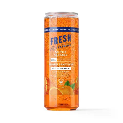 D9 Nano Orange Candy Pop THC Seltzer - 200mg - Fresh Best Sales Price - Seltzers