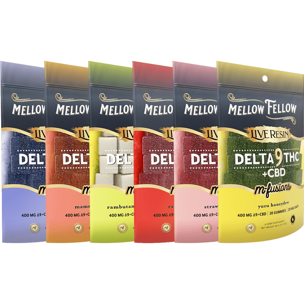 Mellow Fellow Delta 9 Live Resin Edibles 400mg Bundle (6 Pack)