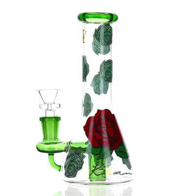 Daily High Club x Erick Khan "Rose Beaker" Bong Best Sales Price - Bongs