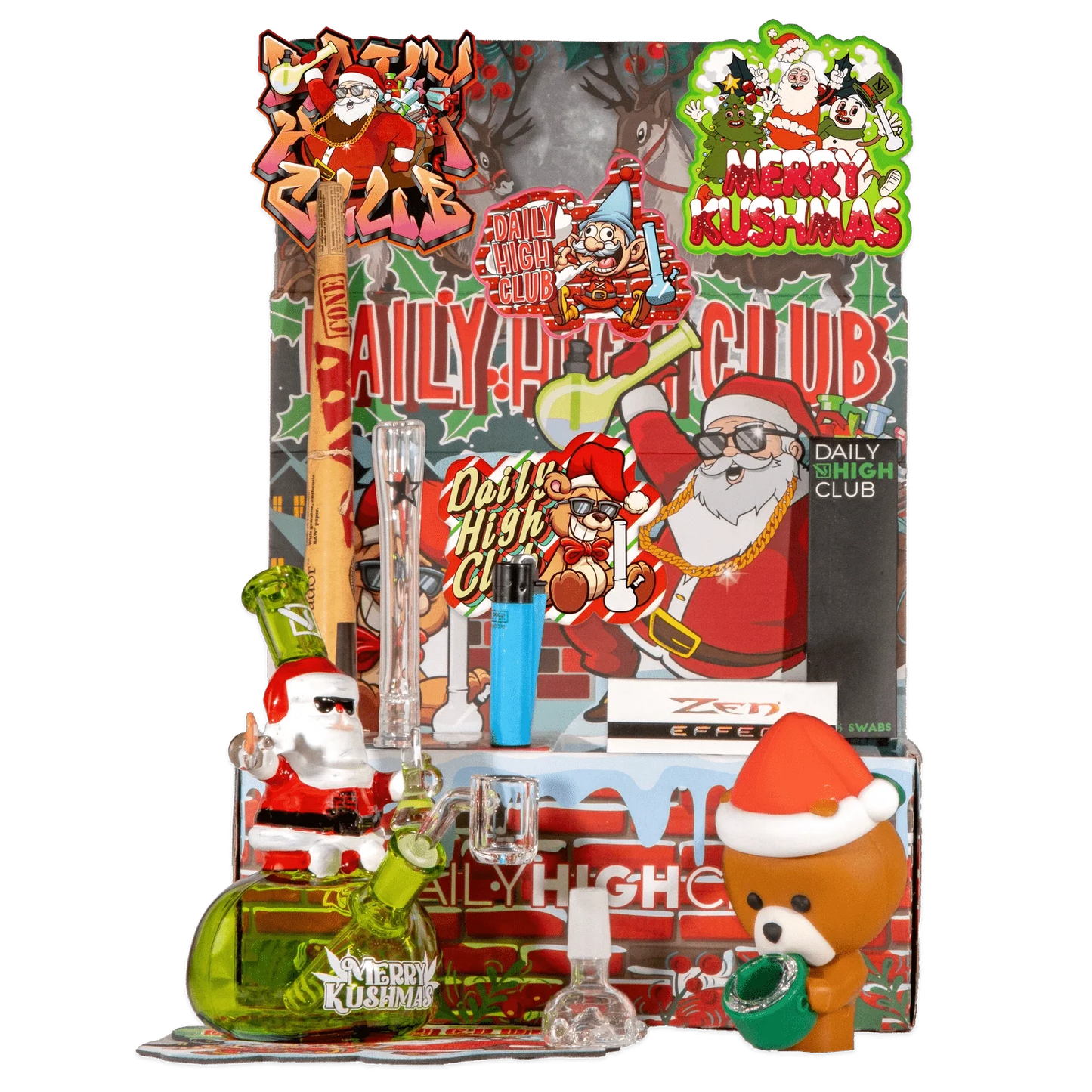 "Merry Kushmas" Smoking Box by Daily High Club DHC
