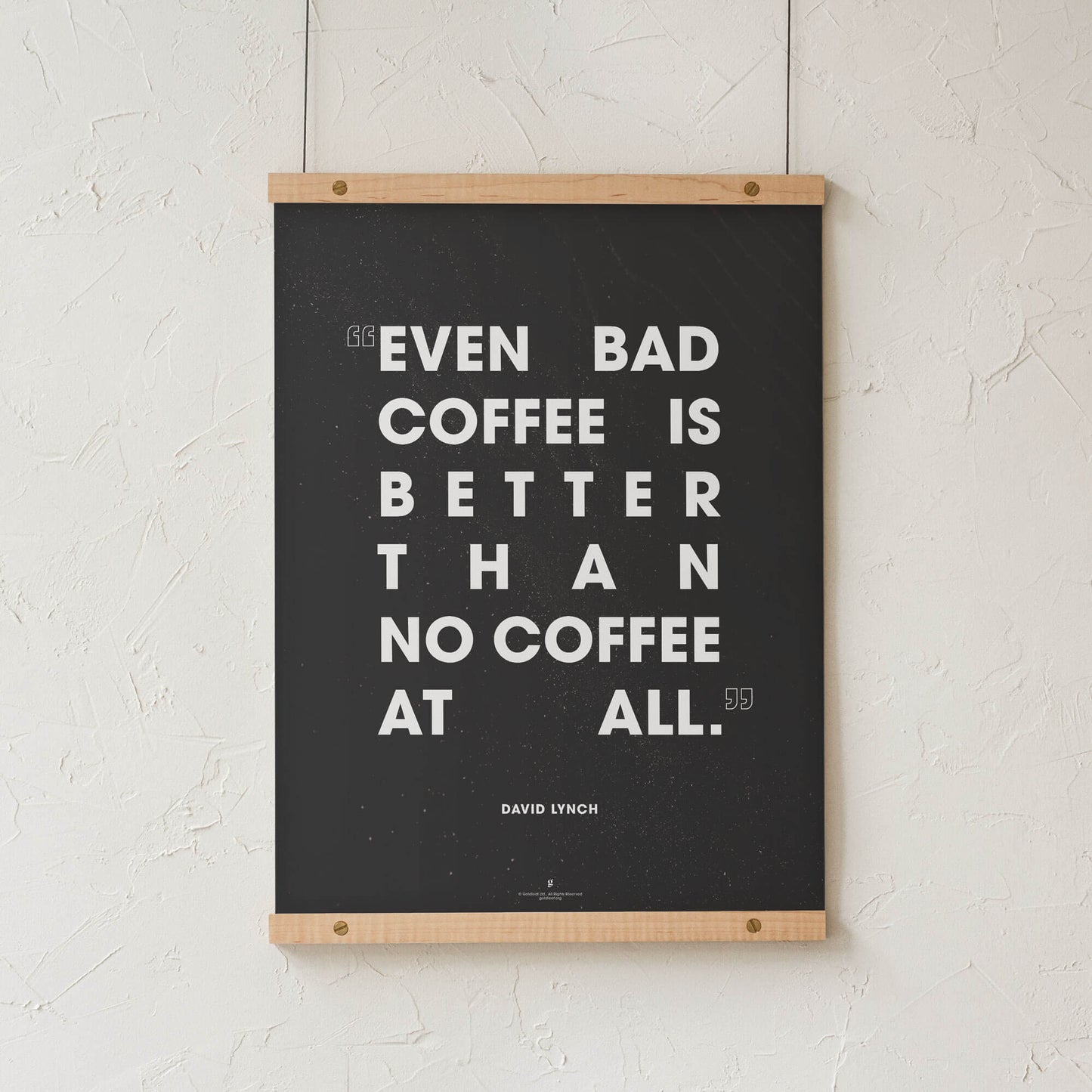 GoldLeaf David Lynch Coffee Quote Print Best Sales Price - Art Prints