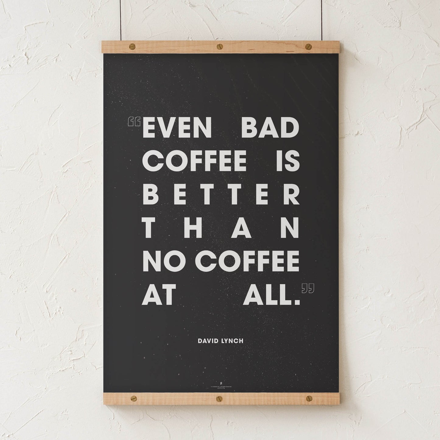 GoldLeaf David Lynch Coffee Quote Print Best Sales Price - Art Prints