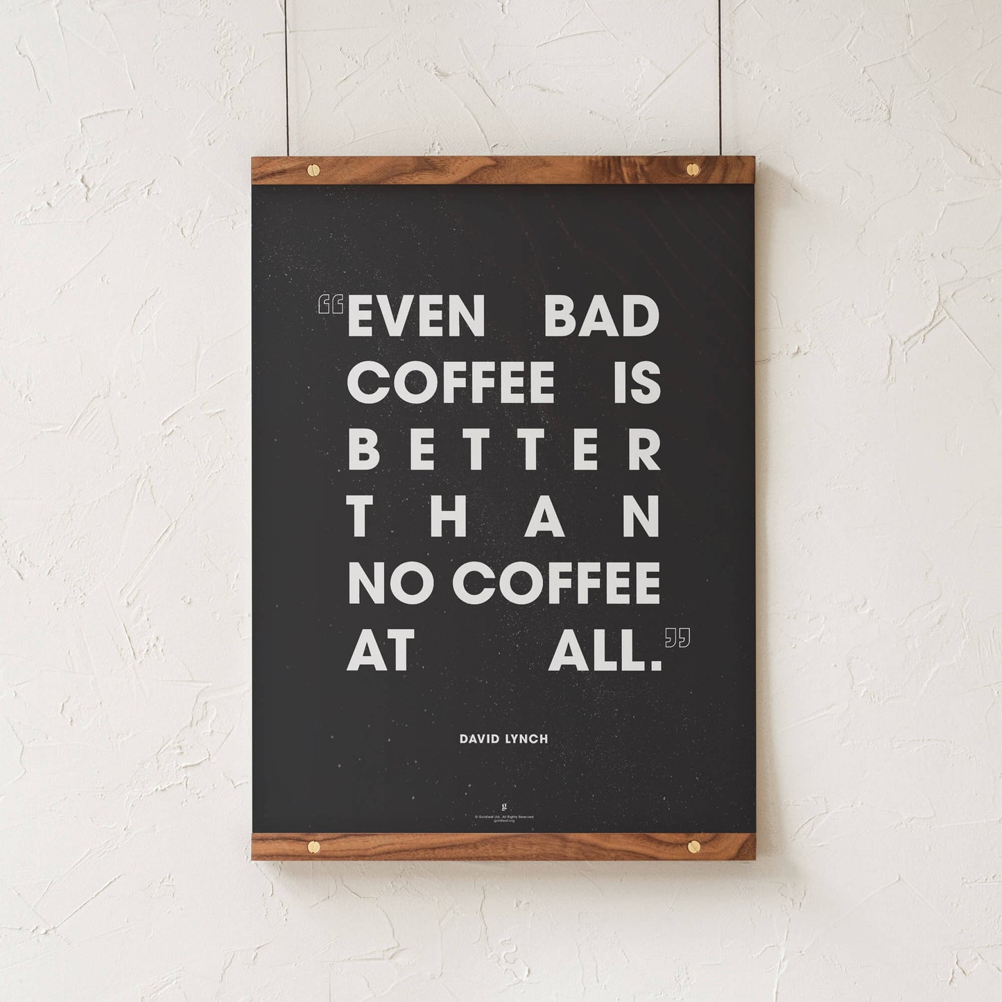 GoldLeaf David Lynch Coffee Quote Print Best Sales Price - Art Prints