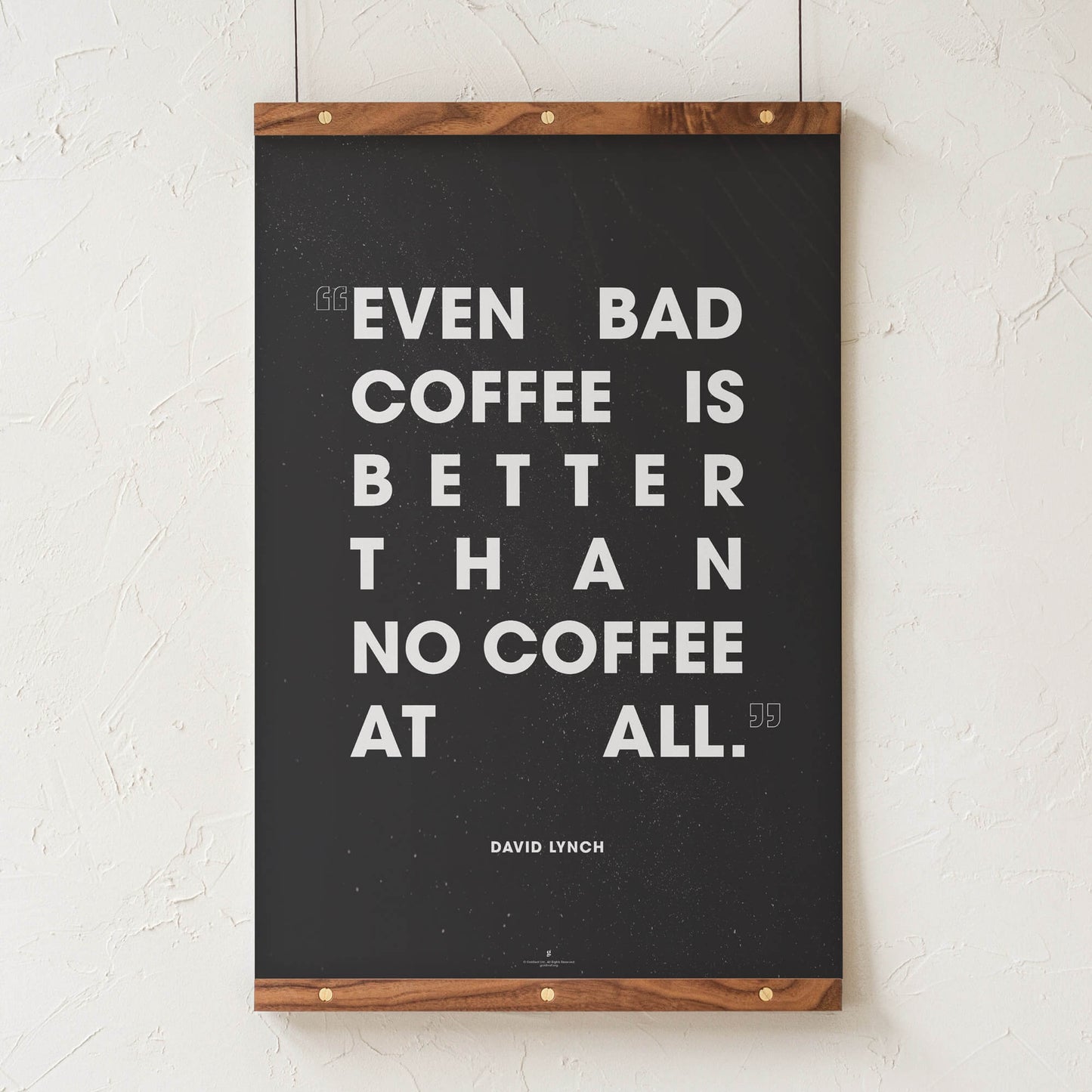 GoldLeaf David Lynch Coffee Quote Print Best Sales Price - Art Prints