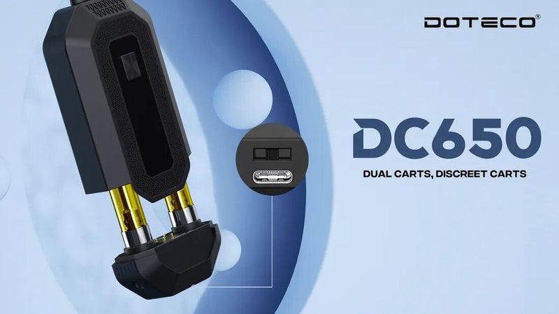 DOTECO DC650 Hidden Dual Cart Vaporizer-27% OFF Best Sales Price - Vape Battery