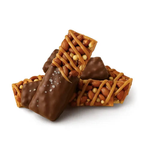 Delta 8 Caramel Almond & Sea Salt Nut Bar - 100mg - Chill Plus