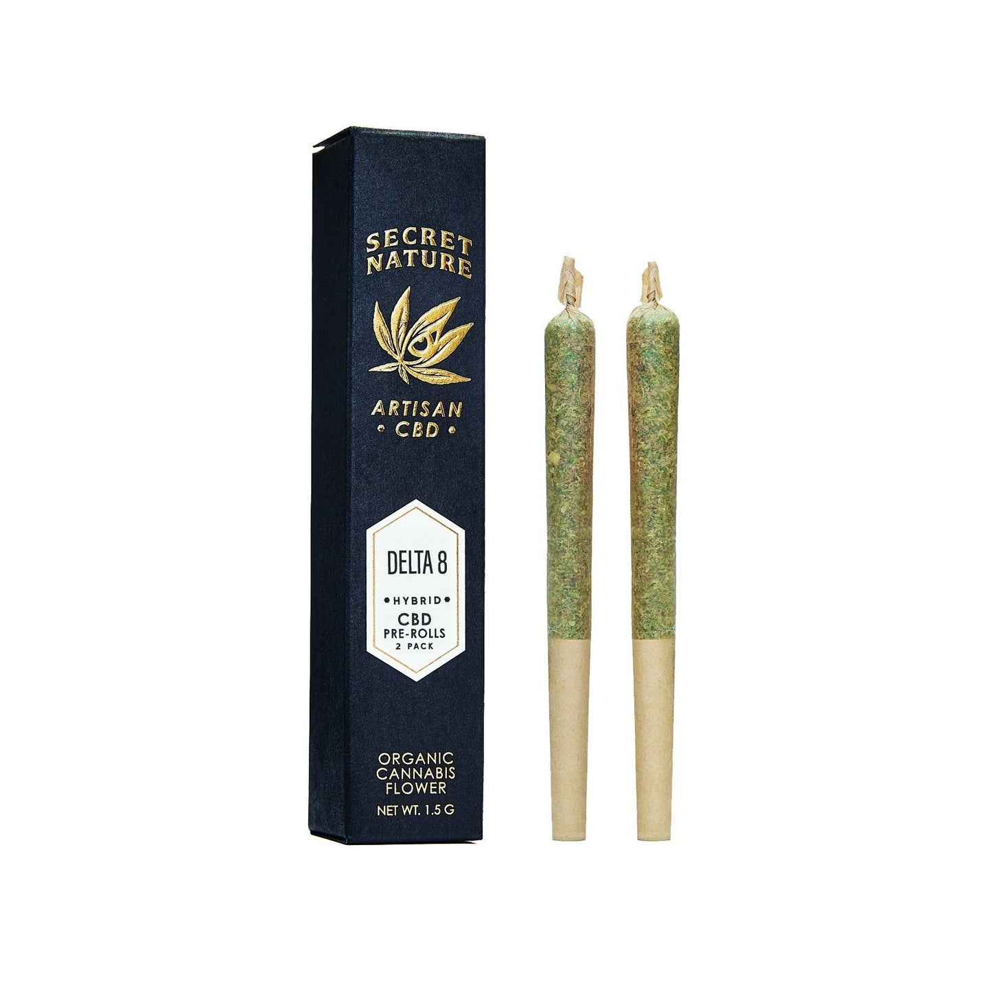 Secret Nature Delta 8 Pre-Rolls - 2 Pack