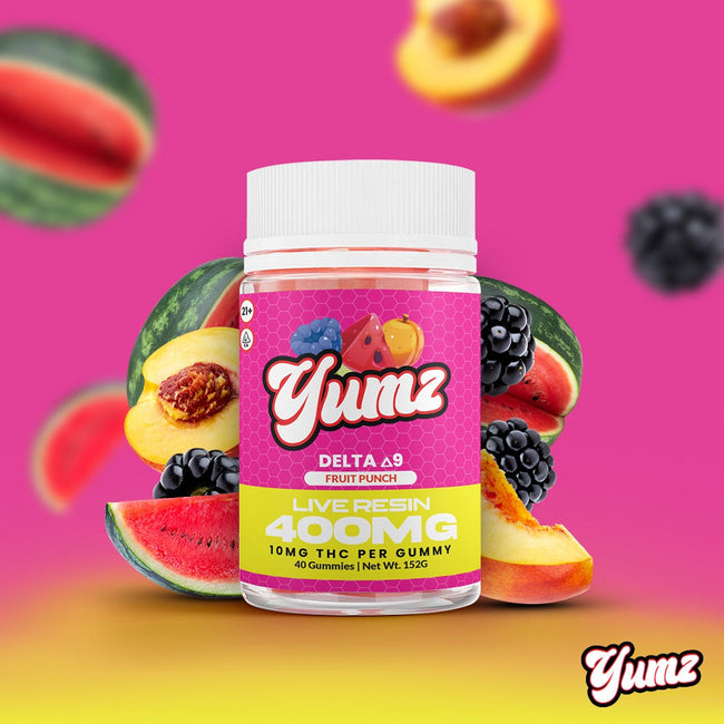 THC Gummies ( Farm Bill Compliant Delta-9 THC ) YUMZ LAB - Fruit Punch Best Sales Price - Gummies