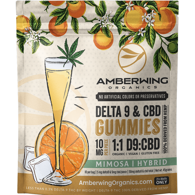 5mg Delta 9 | 5mg CBD | 1:1 | Mimosa Hybrid Strain | Sativa / Indica | 10 Pack