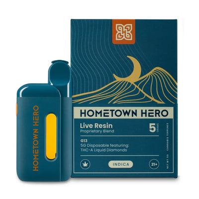 Hometown Hero Live Resin THCA Liquid Diamonds Disposable - 5g Best Sales Price - Vape Pens