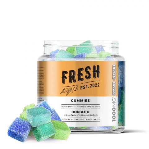 Double D Gummies - Delta 8 - 1000mg - Fresh Best Sales Price - Gummies