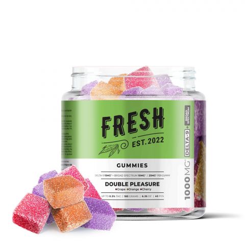 Double Pleasure Gummies - Delta 9 - 1000mg - Fresh Best Sales Price - Gummies