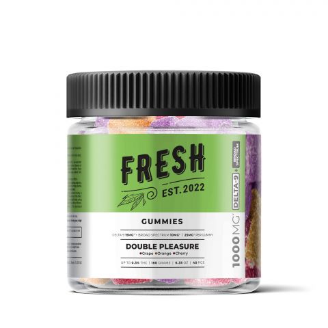 Double Pleasure Gummies - Delta 9 - 1000mg - Fresh Best Sales Price - Gummies