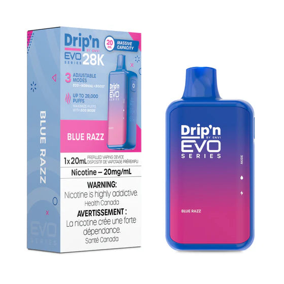 Blue Razz Drip'n by Envi EVO 28K Disposable Vape