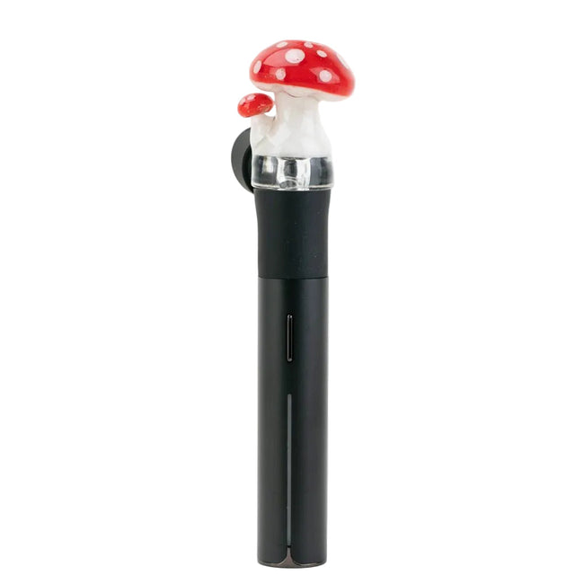 Empire Glassworks PuffCo Pivot Glass Mouthpiece - Red Mushroom