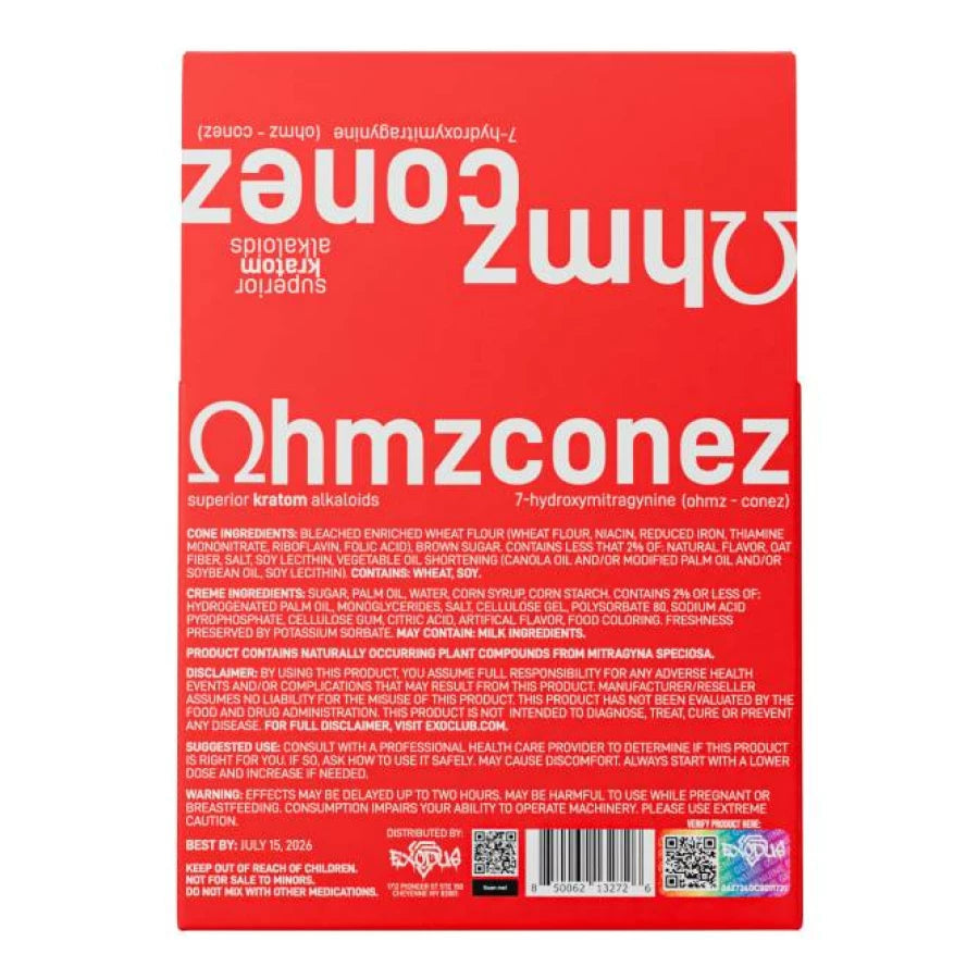 Ohmz Conez 7-Hydroxy Edible Cones 2pc