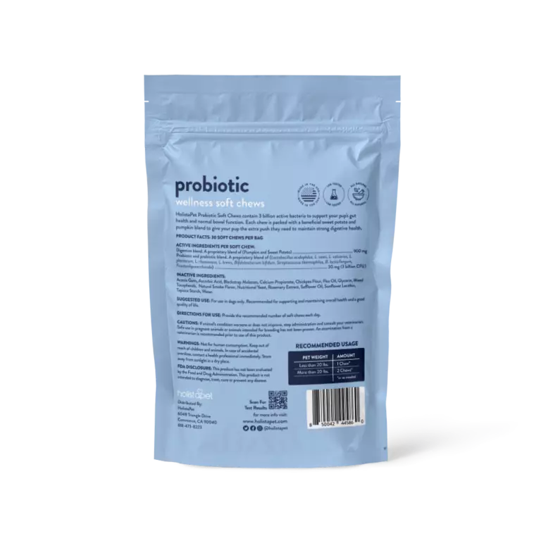 Holistapet Probiotics For Dogs [Soft Chews]