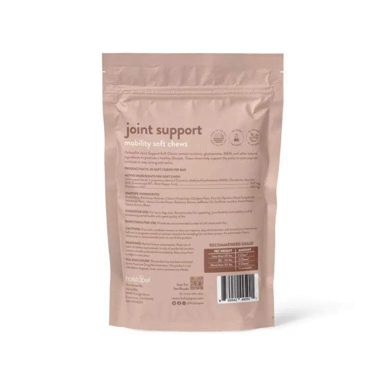 Holistapet Joint Support Soft Chews for Dogs