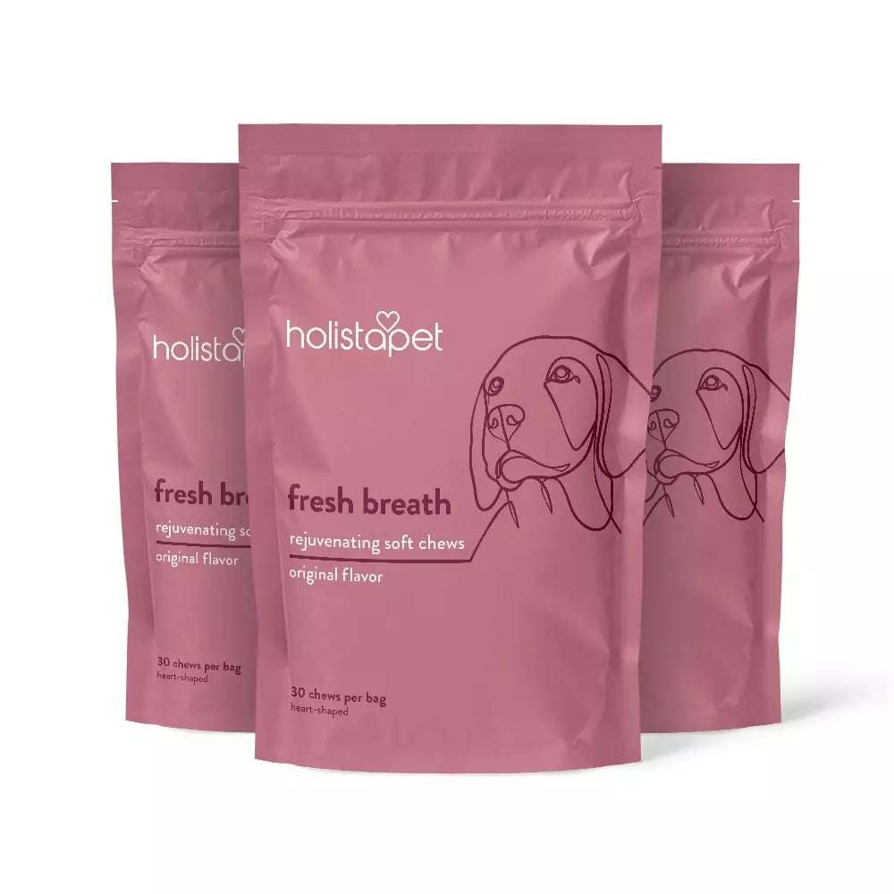 Holistapet Fresh Breath Soft Chews for Dogs