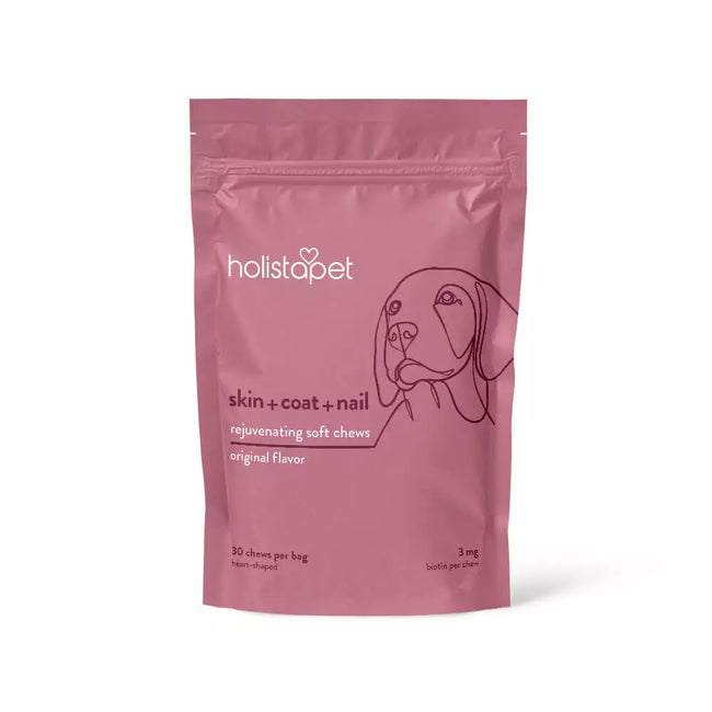 Holistapet Skin, Coat, & Nail Soft Chews for Dogs