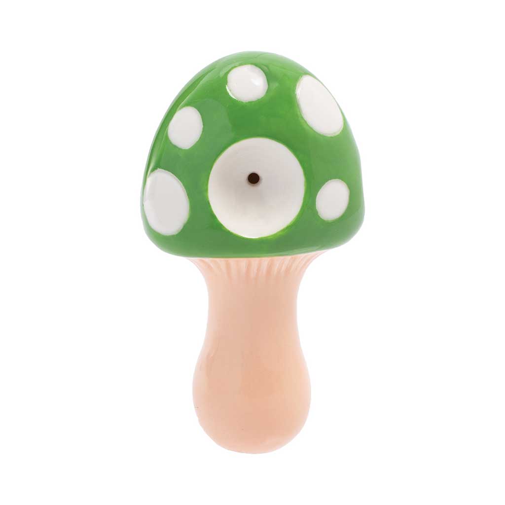 MUSHROOM CERAMIC PIPE - WACKY BOWLZ