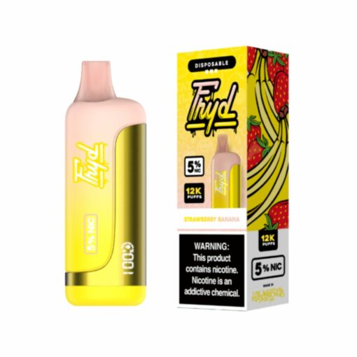Fryd 12000 Puffs Disposable Vape 12K Puffs w/ LCD Display - Strawberry Banana