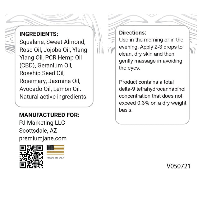 Premium Jane CBD Facial Elixir