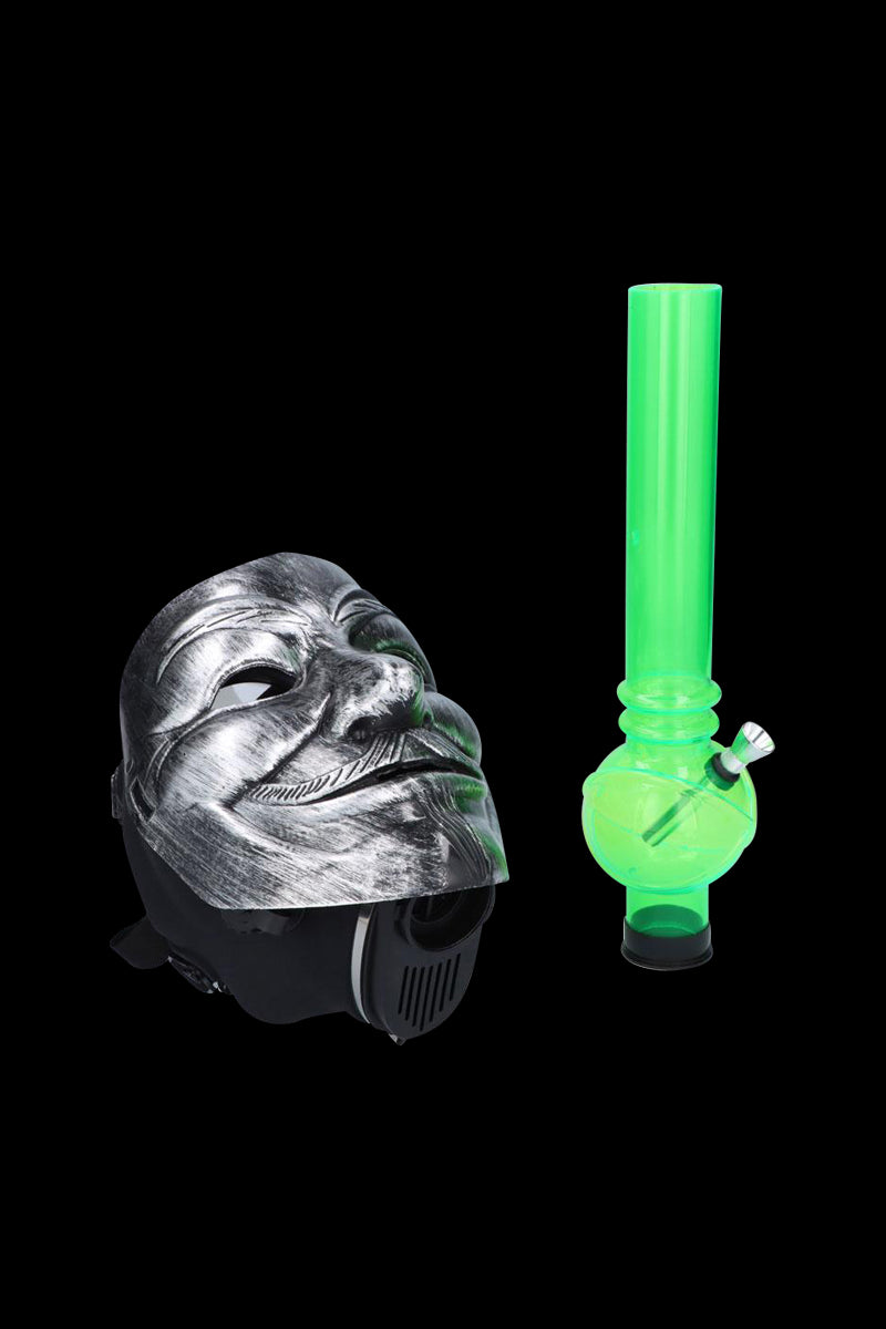 Smoke Cartel Gas Mask Bong with Acrylic Bubble Tube Best Sales Price - Smoking Pipes