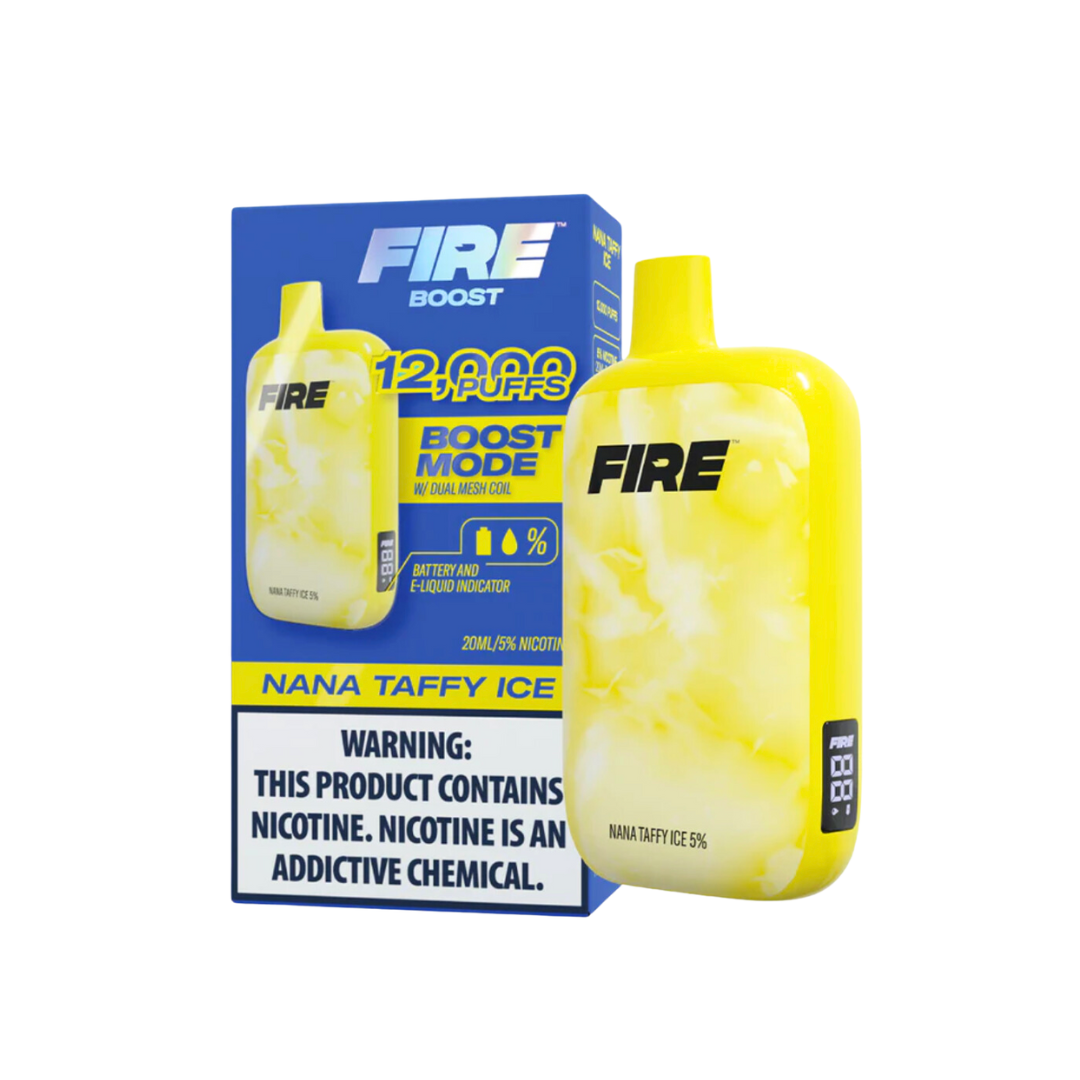 Fire Boost Box FIRE BOOST Disposable (12,000 Puffs) 20ml Liquid | Short Circuit Prote ...