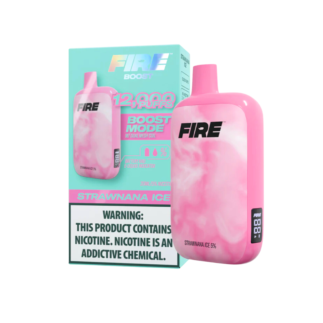 Fire Boost Box FIRE BOOST Disposable (12,000 Puffs) 20ml Liquid | Short Circuit Prote ...