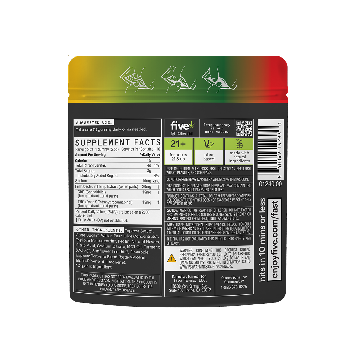 Five CBD high dose gummy & drink bundle Best Sales Price - Bundles