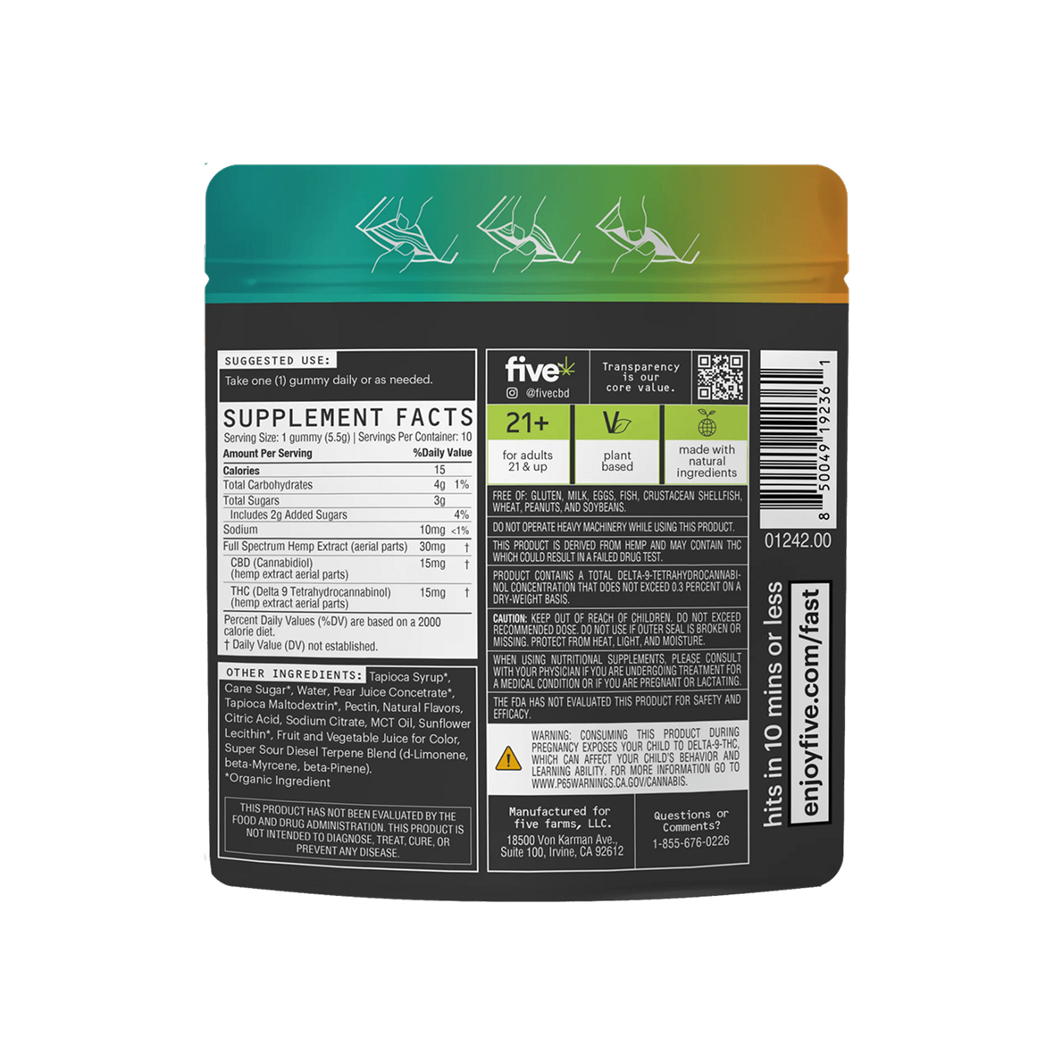 Five CBD high dose gummy & drink bundle Best Sales Price - Bundles