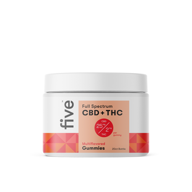 Five CBD Full Spectrum CBD + THC Gummies [Free]