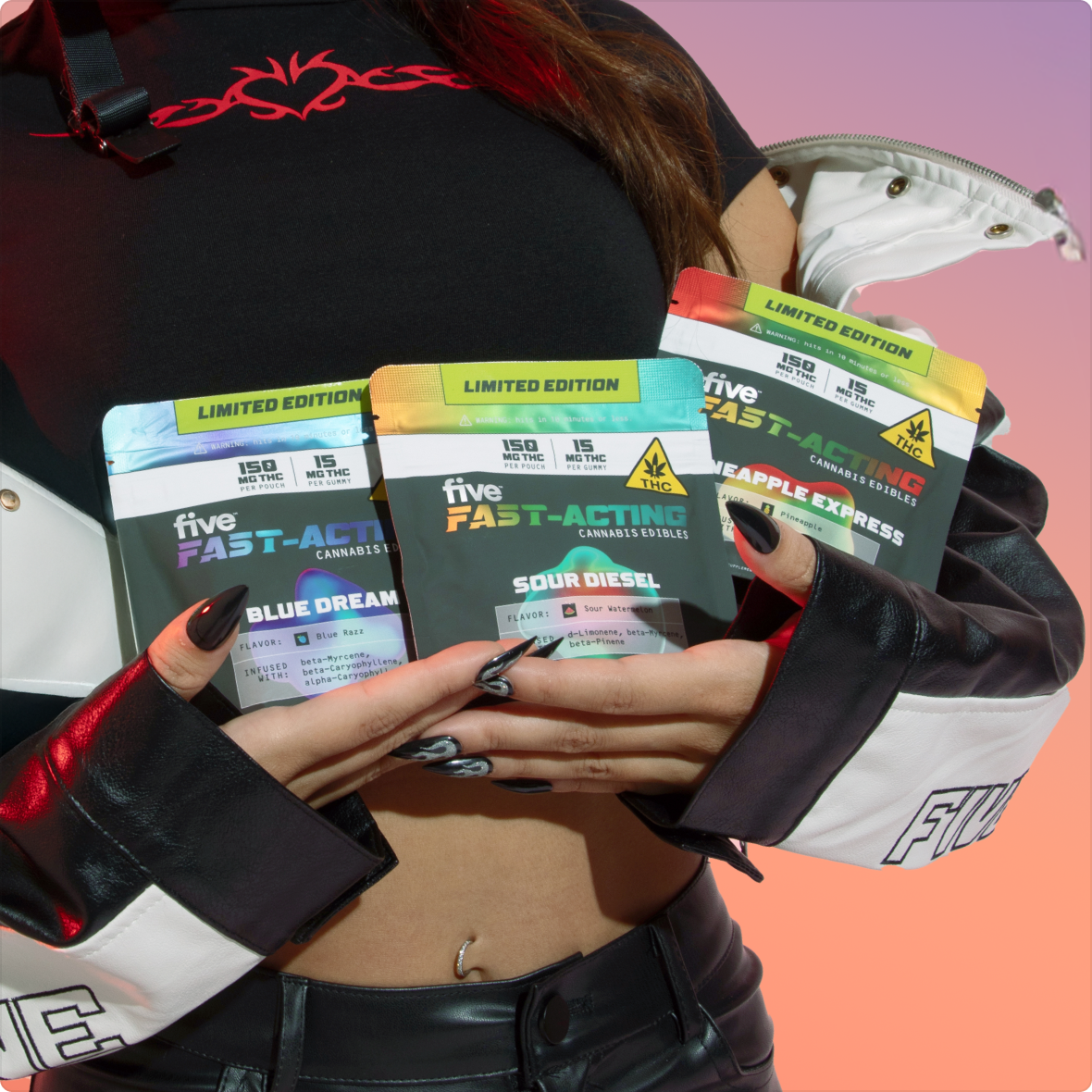 Five CBD high dose gummy & drink bundle Best Sales Price - Bundles