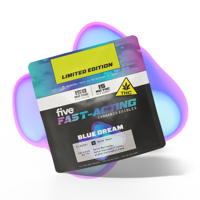 Five CBD blue dream fast-acting 15mg thc gummies