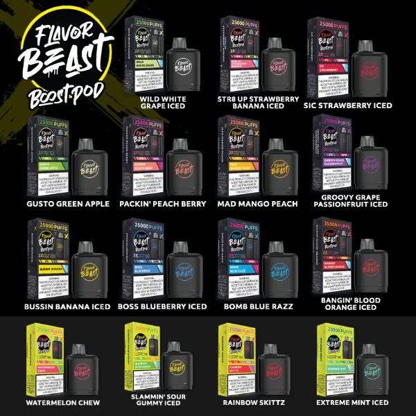 Flavor Beast Boost Pods 25,000 Puffs