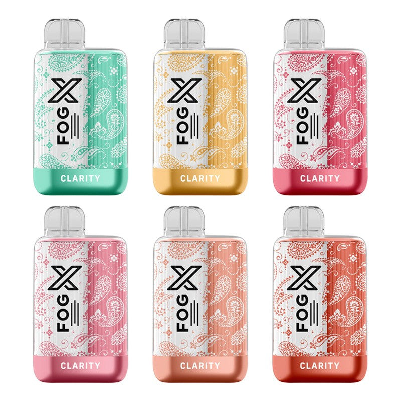 FOG X Clarity Zero Nicotine Disposable Vape Kit 7000 Puffs （0%,14ml）