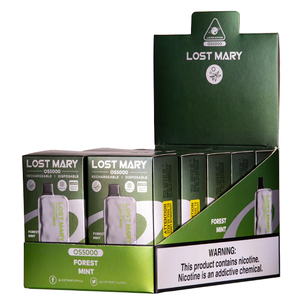 Forest Mint Lost Mary OS5000 Luster Best Sales Price - Disposables